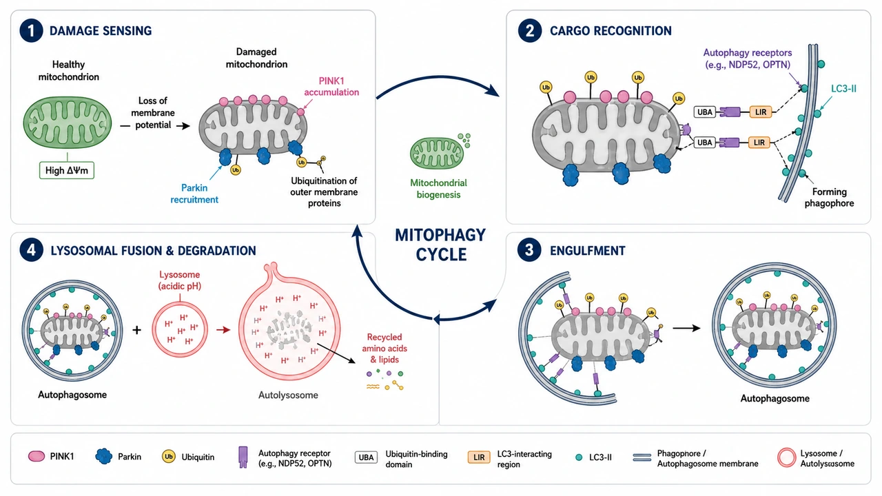 Mitophagy Cycle Diagram