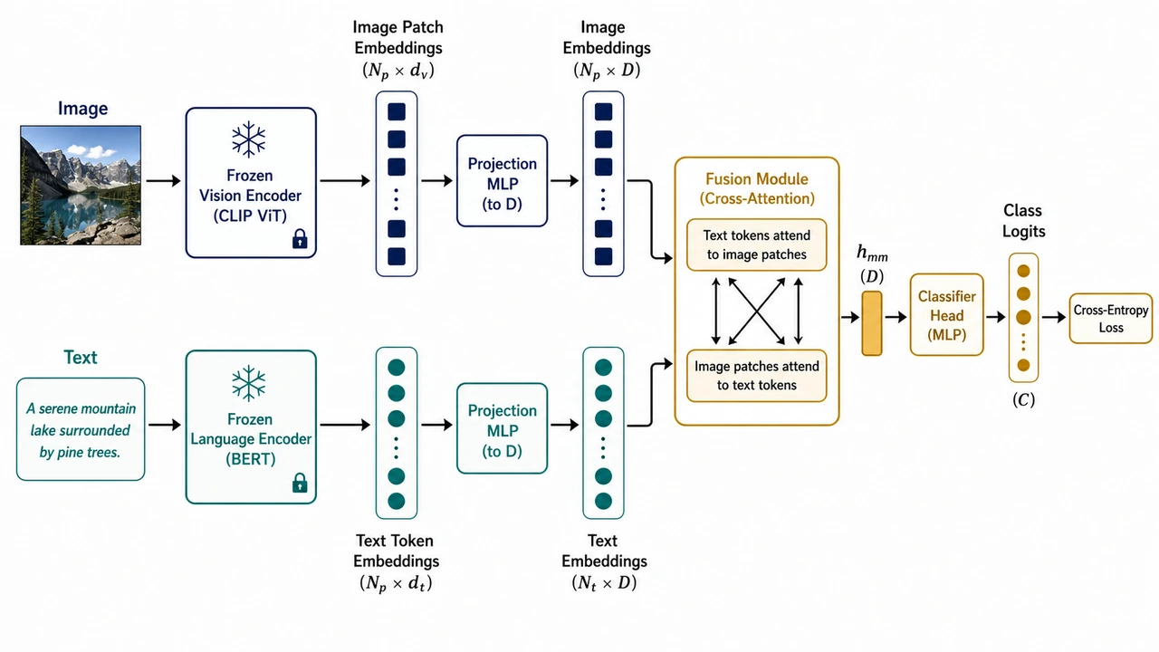 Multimodal Fusion Pipeline (Image + Text)