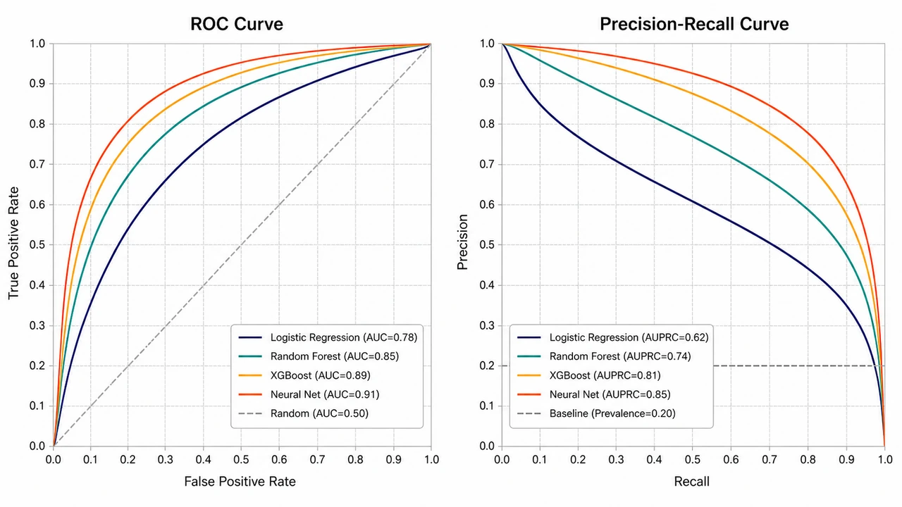ROC and Precision-Recall Curve Overlay