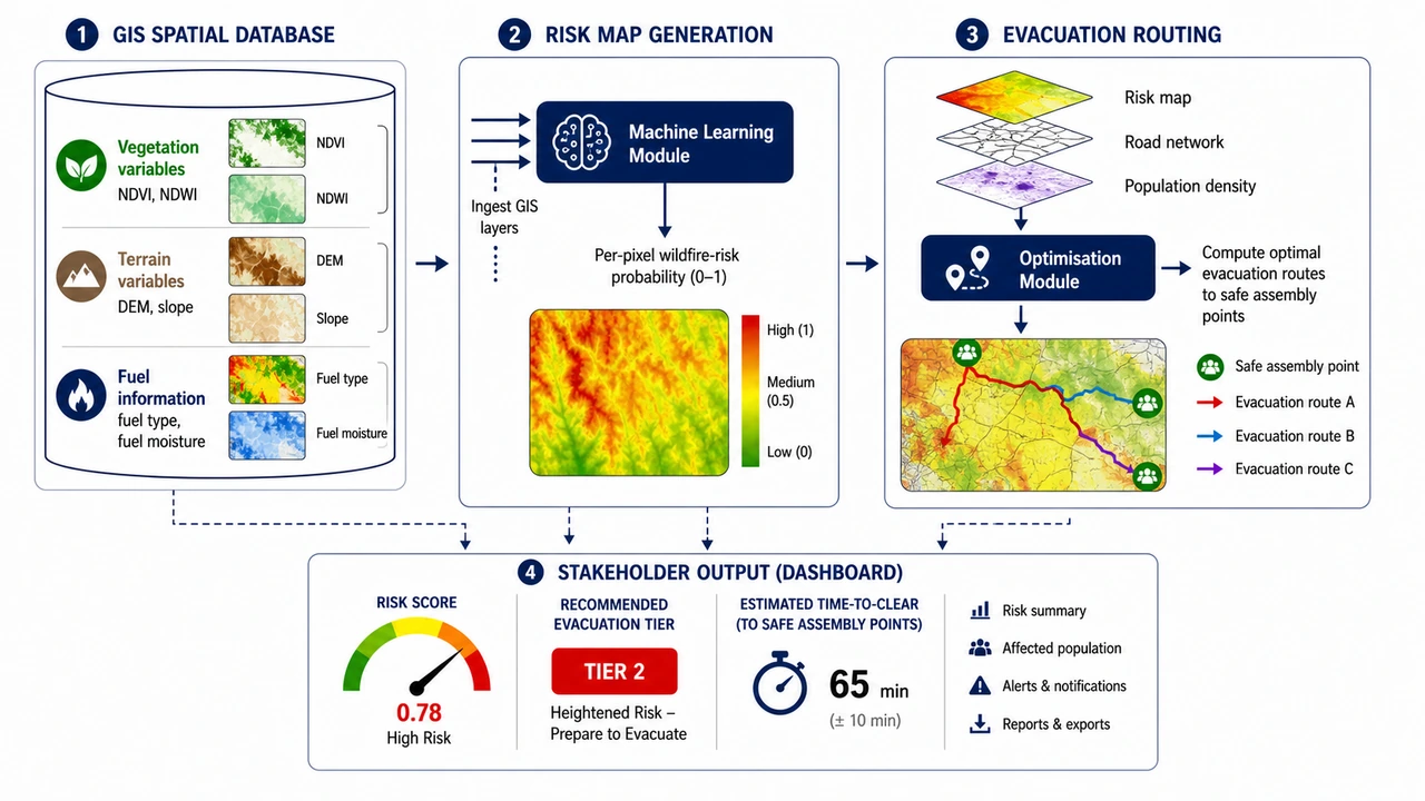 Wildfire Risk & Evacuation Framework